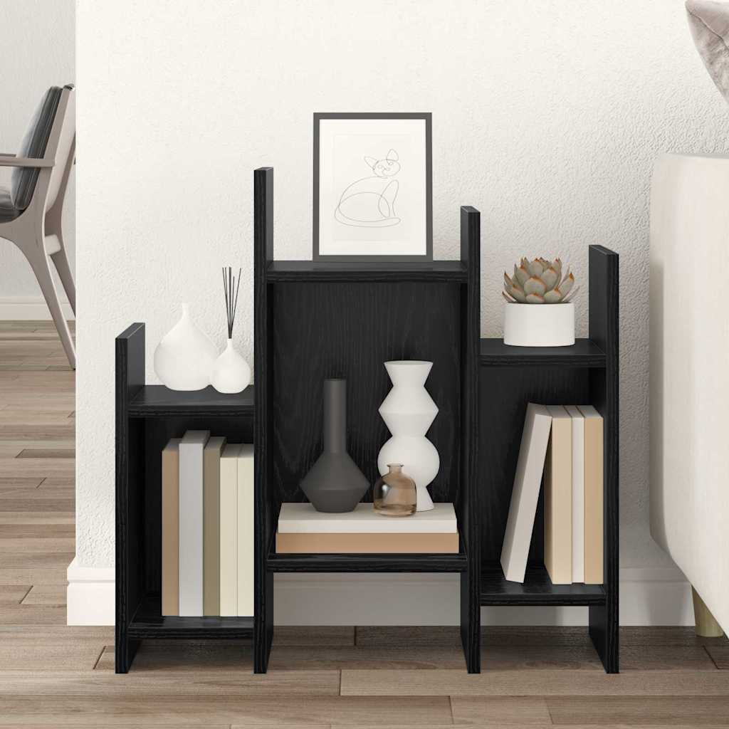 Bijzetkast Zwart Eiken 60 x 26 x 60 cm Bewerkt hout is nu te koop bij PeponiXL, paradijselijk wonen!