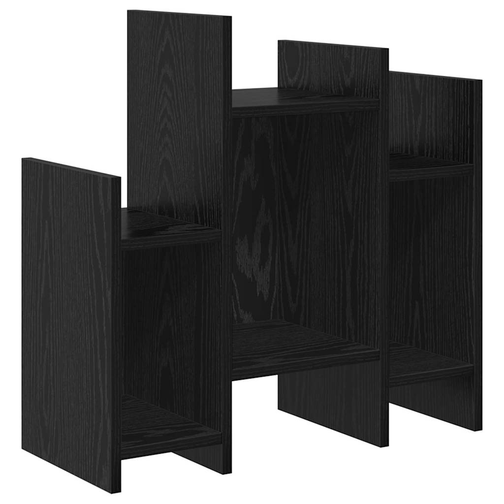 Bijzetkast Zwart Eiken 60 x 26 x 60 cm Bewerkt hout is nu te koop bij PeponiXL, paradijselijk wonen!
