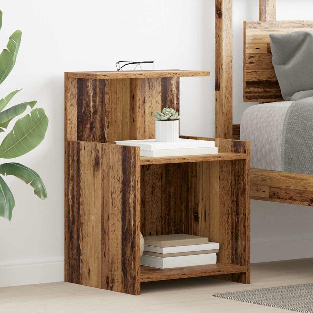 Nachtkastje 2 pcs Oudhout 40 x 35 x 60 cm Bewerkt hout is nu te koop bij PeponiXL, paradijselijk wonen!