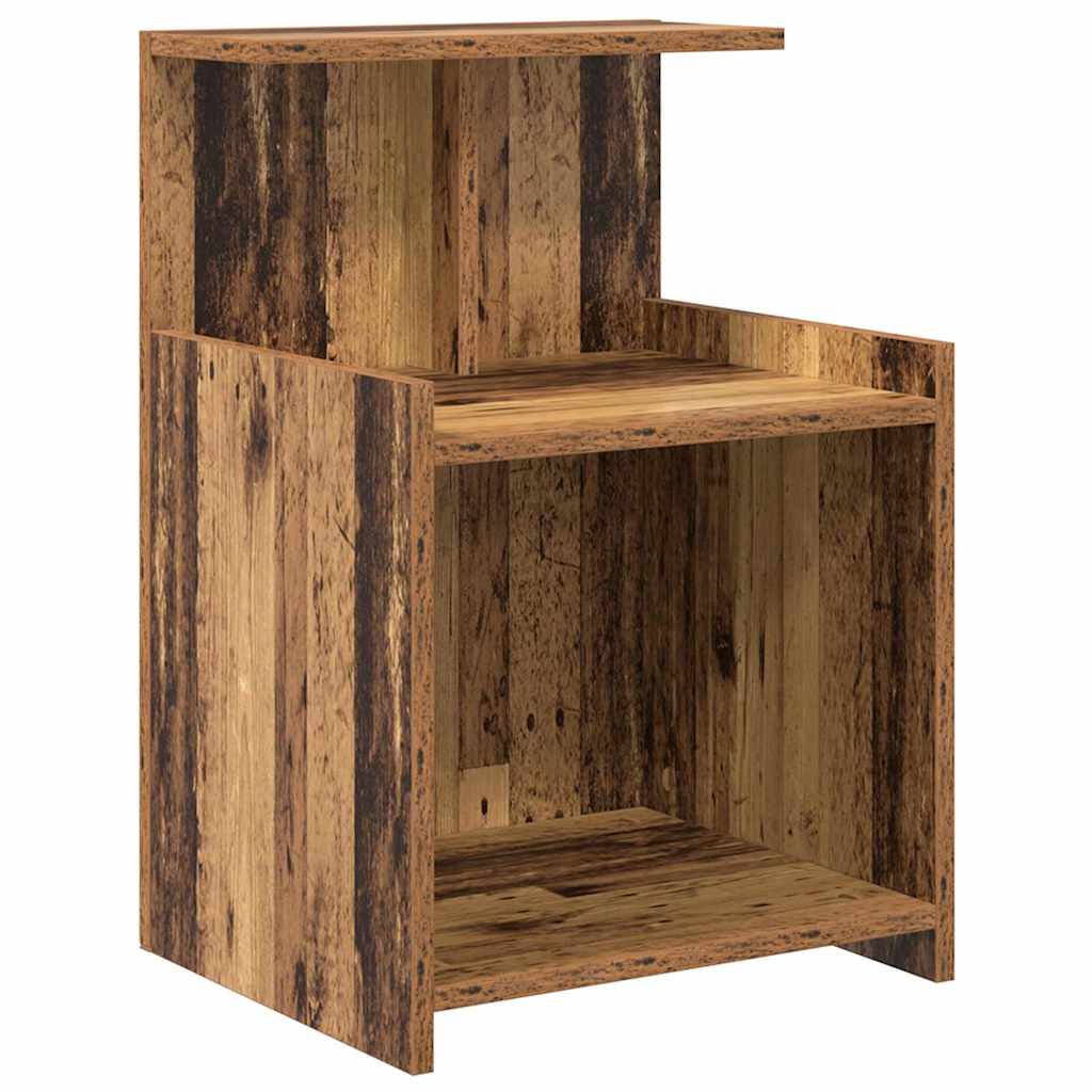 Nachtkastje 2 pcs Oudhout 40 x 35 x 60 cm Bewerkt hout is nu te koop bij PeponiXL, paradijselijk wonen!