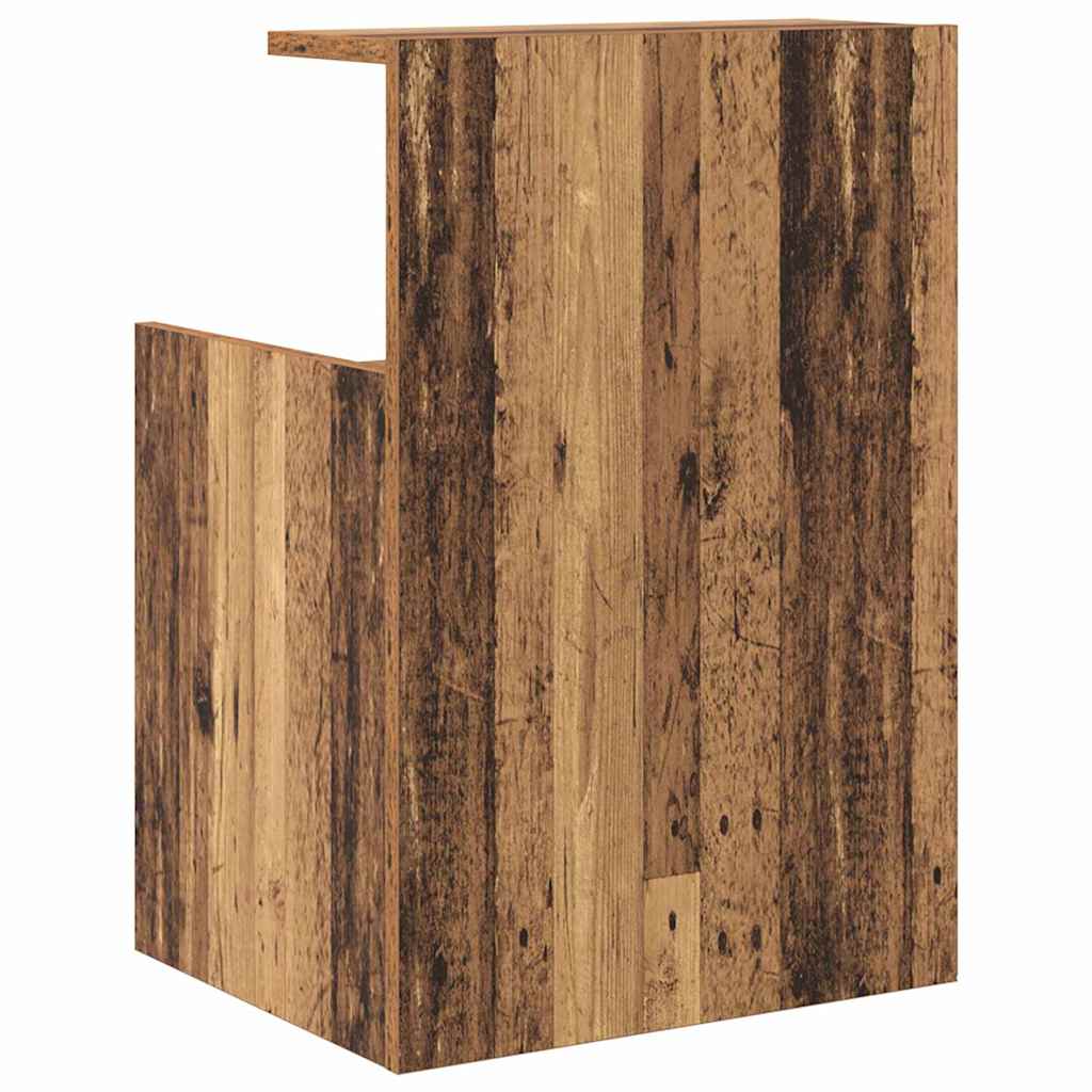 Nachtkastje 2 pcs Oudhout 40 x 35 x 60 cm Bewerkt hout is nu te koop bij PeponiXL, paradijselijk wonen!