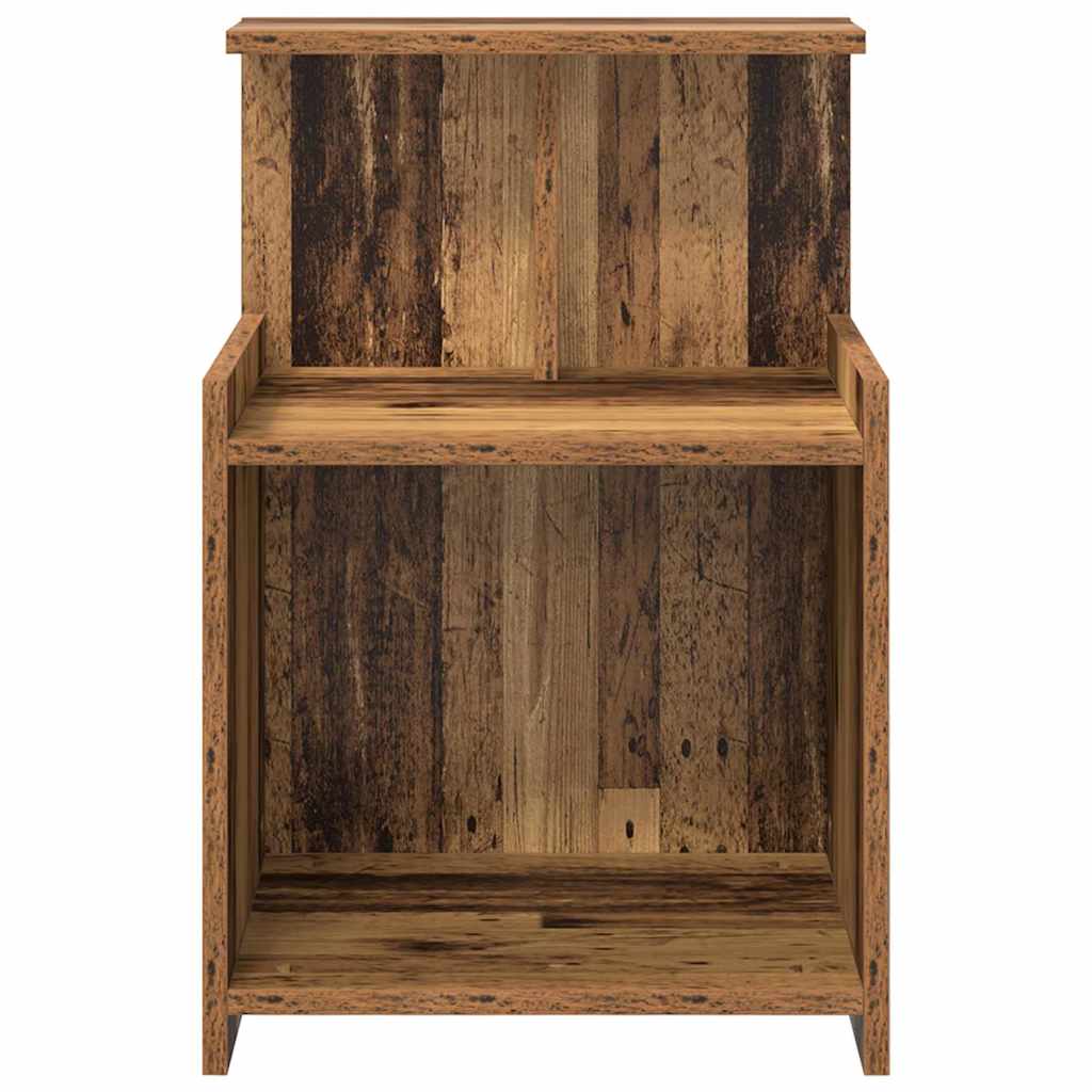 Nachtkastje 2 pcs Oudhout 40 x 35 x 60 cm Bewerkt hout is nu te koop bij PeponiXL, paradijselijk wonen!
