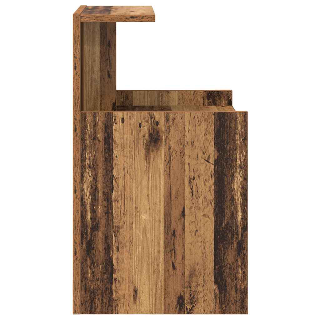Nachtkastje 2 pcs Oudhout 40 x 35 x 60 cm Bewerkt hout is nu te koop bij PeponiXL, paradijselijk wonen!
