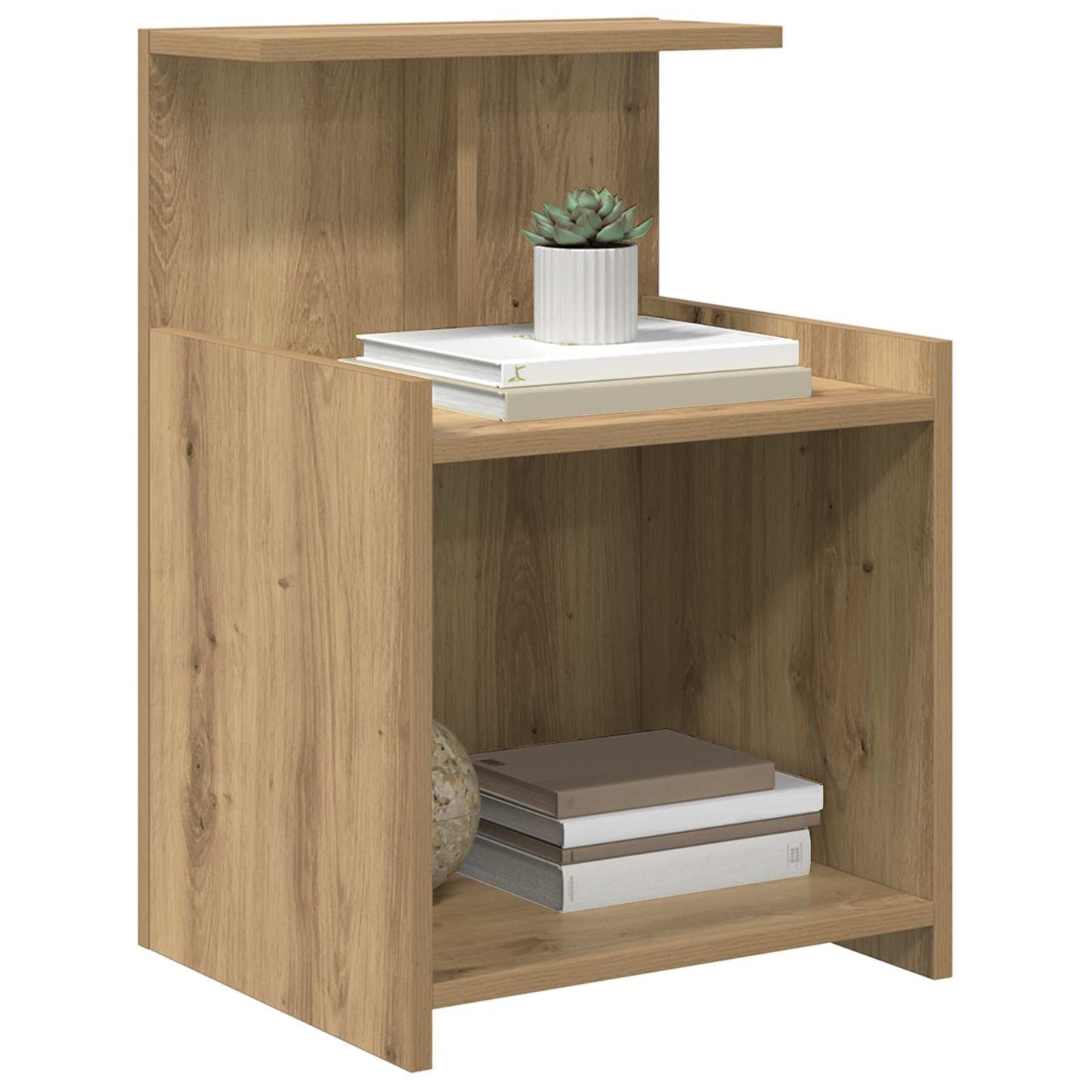 Nachtkastje Artisan Eiken 40 x 35 x 60 cm Bewerkt hout is nu te koop bij PeponiXL, paradijselijk wonen!