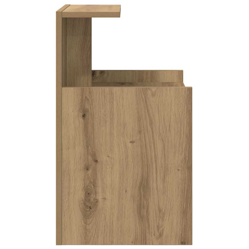 Nachtkastje Artisan Eiken 40 x 35 x 60 cm Bewerkt hout is nu te koop bij PeponiXL, paradijselijk wonen!