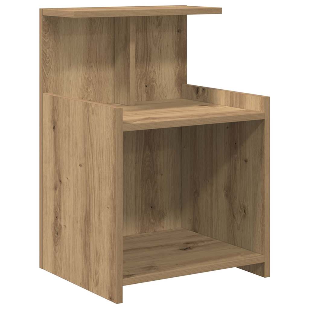 Nachtkastje 2 pcs Artisan Eiken 40 x 35 x 60 cm Bewerkt hout is nu te koop bij PeponiXL, paradijselijk wonen!