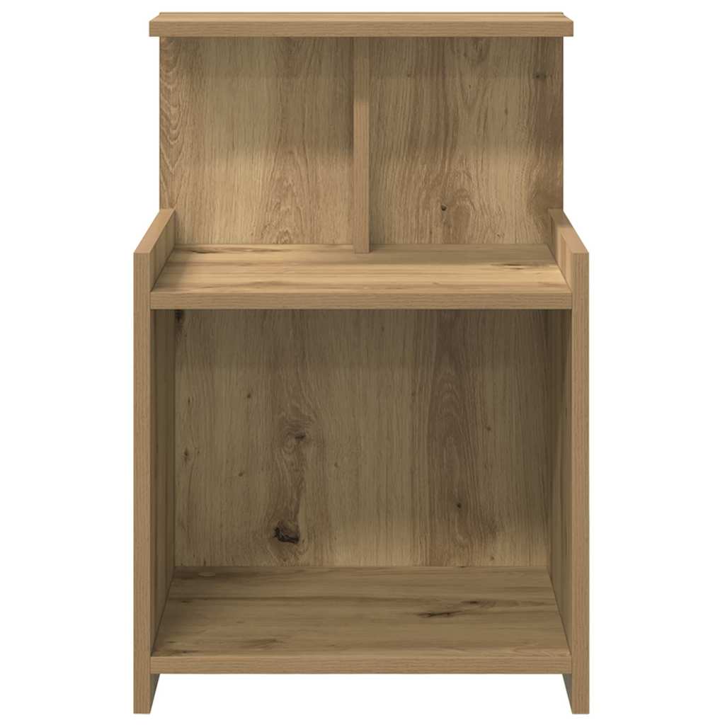 Nachtkastje 2 pcs Artisan Eiken 40 x 35 x 60 cm Bewerkt hout is nu te koop bij PeponiXL, paradijselijk wonen!