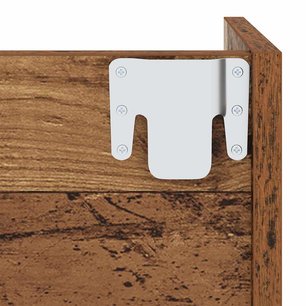 Schoenenkast met plank Oudhout 60 x 18 x 60 cm Bewerkt hout is nu te koop bij PeponiXL, paradijselijk wonen!