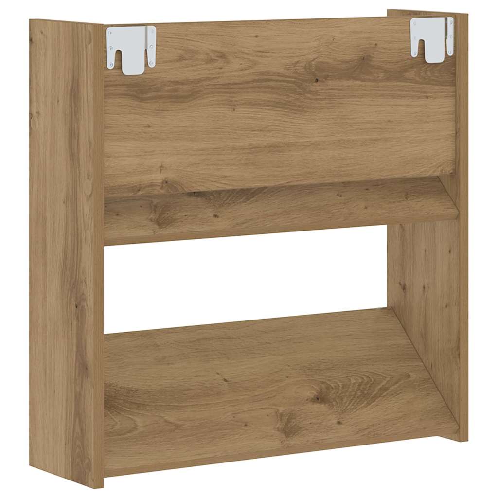 Schoenenkast Artisan Eiken 60 x 18 x 60 cm Bewerkt hout is nu te koop bij PeponiXL, paradijselijk wonen!