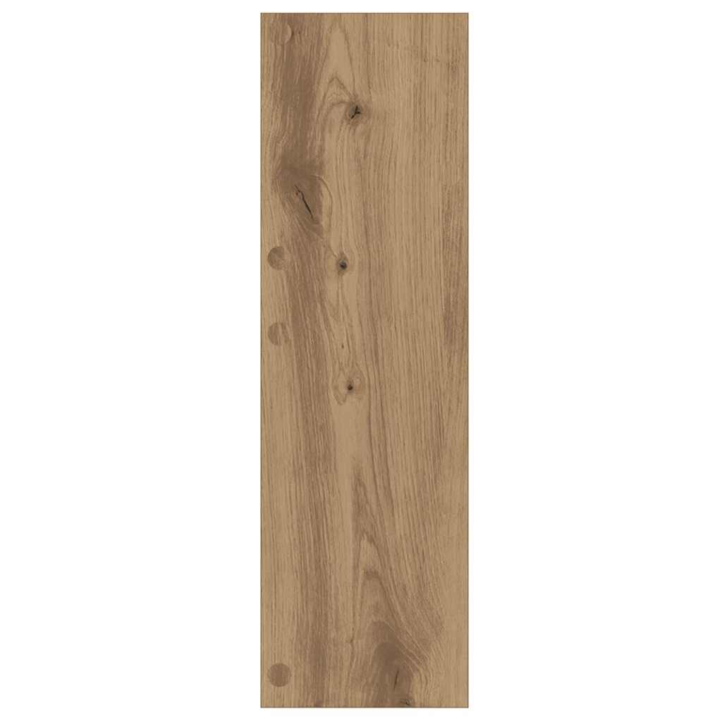 Schoenenkast Artisan Eiken 60 x 18 x 60 cm Bewerkt hout is nu te koop bij PeponiXL, paradijselijk wonen!