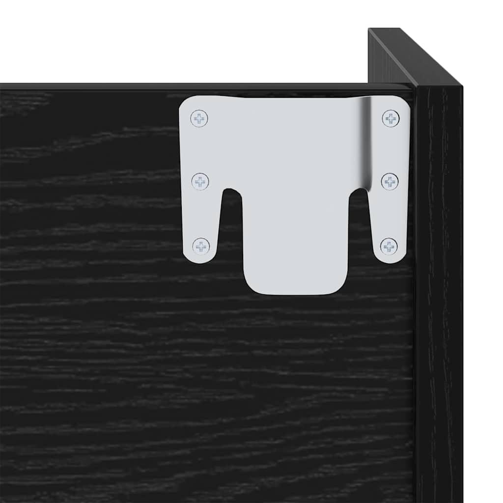 Schoenenkast 2 pcs Zwart Eiken 60 x 18 x 60 cm Bewerkt hout is nu te koop bij PeponiXL, paradijselijk wonen!