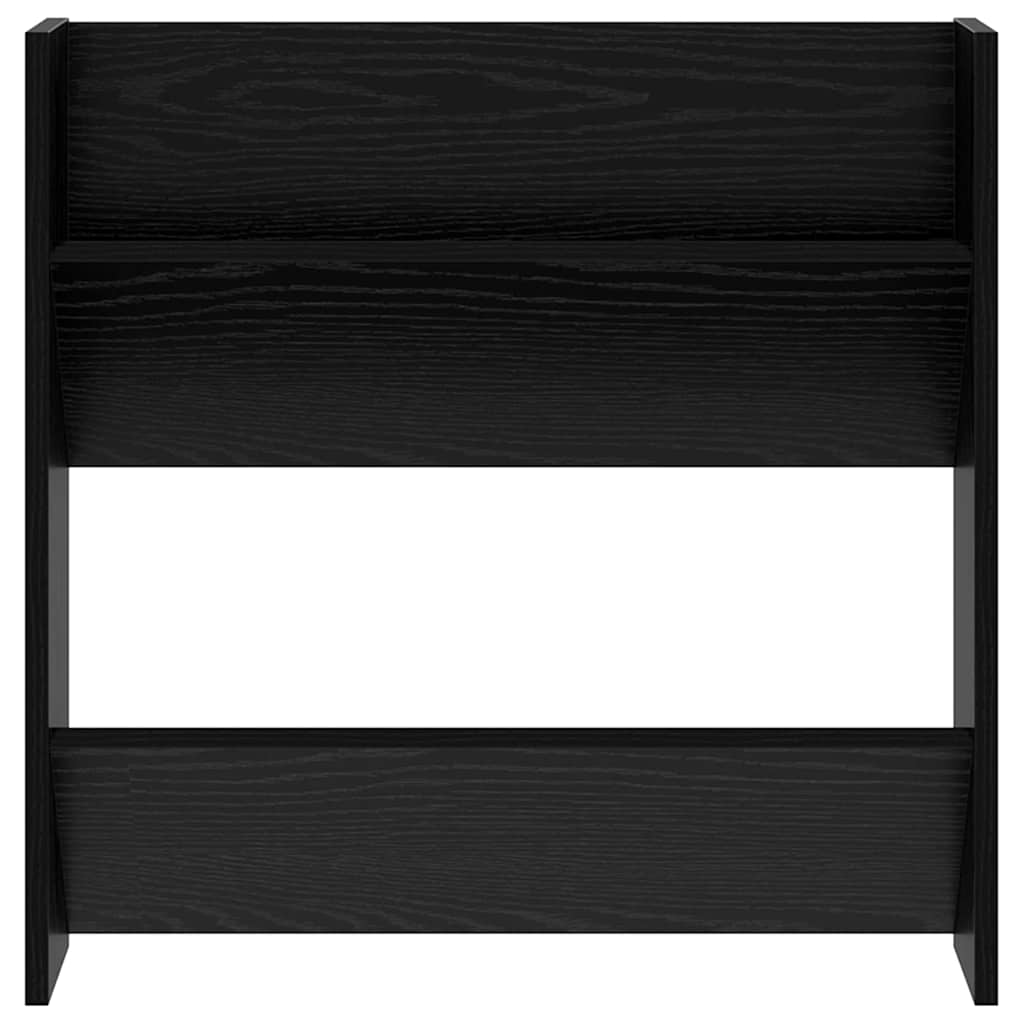 Schoenenkast 2 pcs Zwart Eiken 60 x 18 x 60 cm Bewerkt hout is nu te koop bij PeponiXL, paradijselijk wonen!