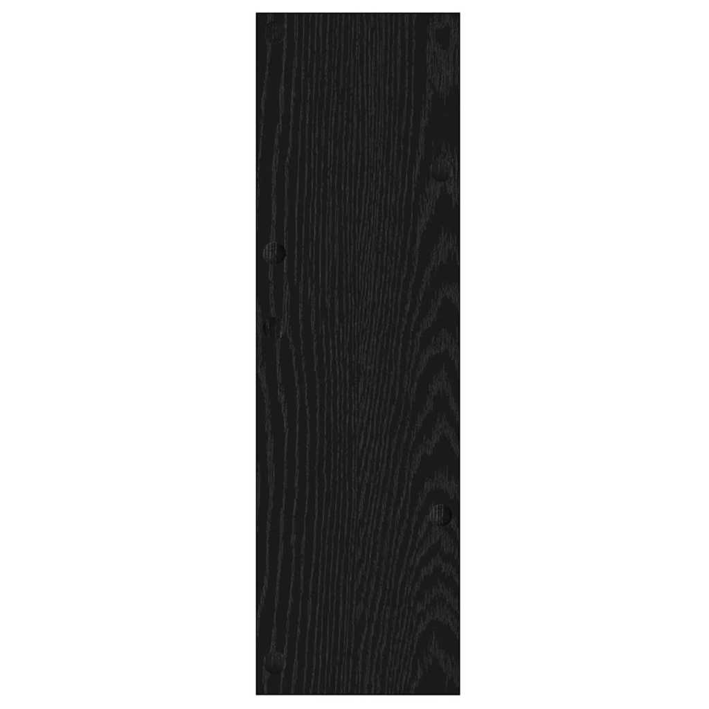 Schoenenkast 2 pcs Zwart Eiken 60 x 18 x 60 cm Bewerkt hout is nu te koop bij PeponiXL, paradijselijk wonen!