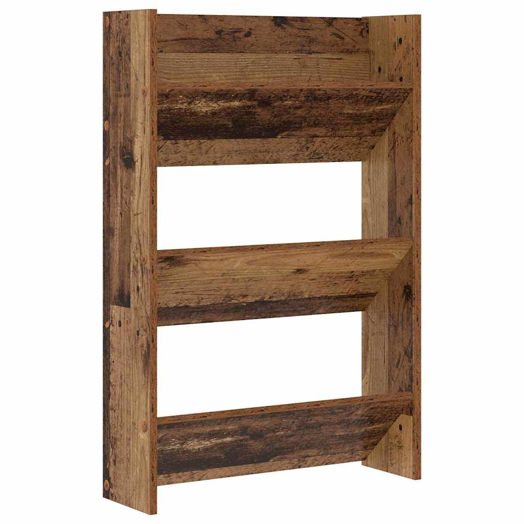 Schoenenkast 2 pcs Oudhout 60 x 18 x 90 cm Bewerkt hout is nu te koop bij PeponiXL, paradijselijk wonen!
