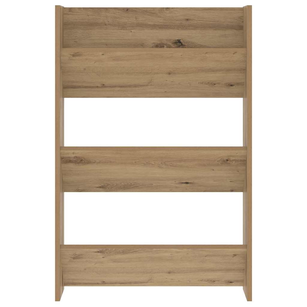 Schoenenkast Artisan Eiken 60 x 18 x 90 cm Bewerkt hout is nu te koop bij PeponiXL, paradijselijk wonen!