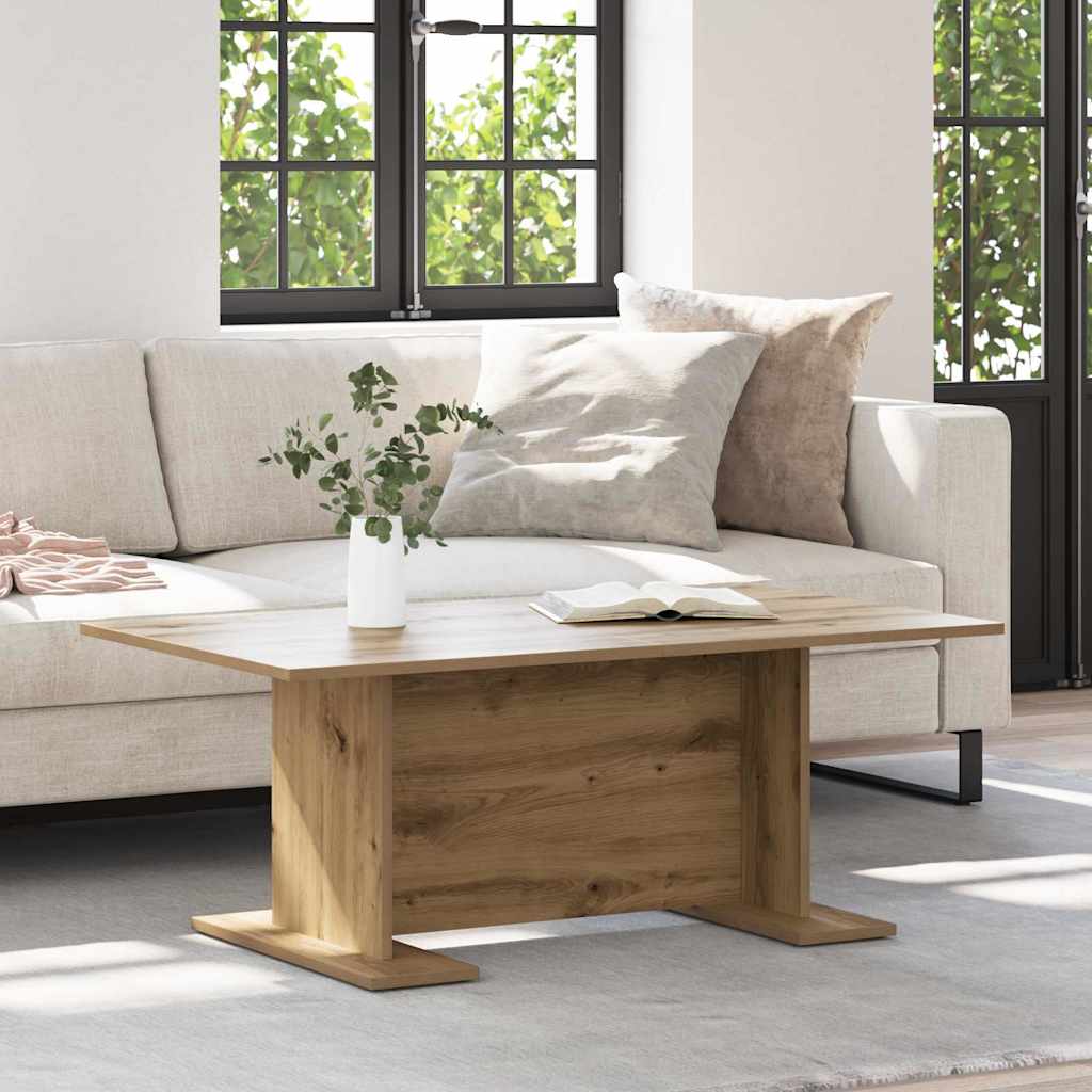 Salontafel artisanaal eikenkleurig 103,5 x 60 x 40 cm is nu te koop bij PeponiXL, paradijselijk wonen!