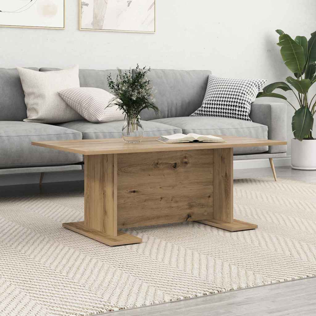 Salontafel artisanaal eikenkleurig 103,5 x 60 x 40 cm is nu te koop bij PeponiXL, paradijselijk wonen!