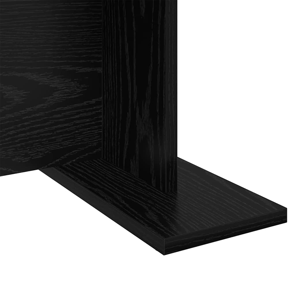 Salontafel Zwart eiken 103,5 x 60 x 40 cm Bewerkt hout is nu te koop bij PeponiXL, paradijselijk wonen!