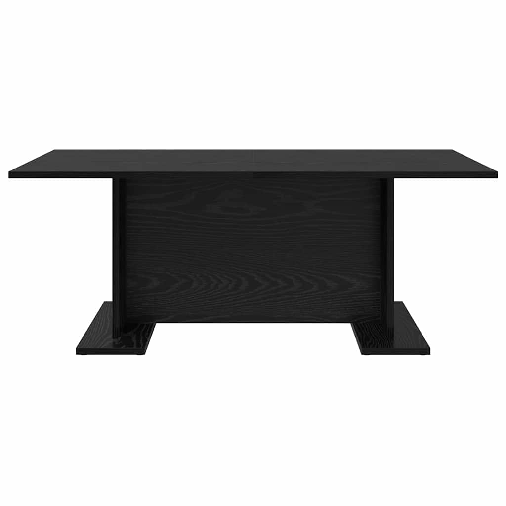 Salontafel Zwart eiken 103,5 x 60 x 40 cm Bewerkt hout is nu te koop bij PeponiXL, paradijselijk wonen!