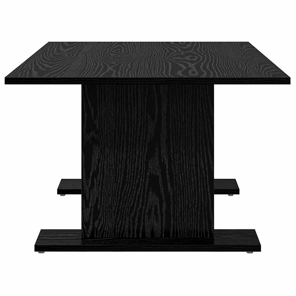 Salontafel Zwart eiken 103,5 x 60 x 40 cm Bewerkt hout is nu te koop bij PeponiXL, paradijselijk wonen!
