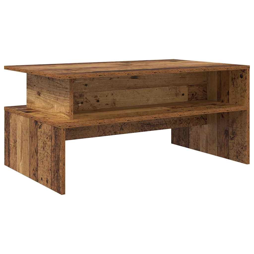 Salontafel Oudhout 90 x 55 x 42,5 cm Bewerkt hout is nu te koop bij PeponiXL, paradijselijk wonen!