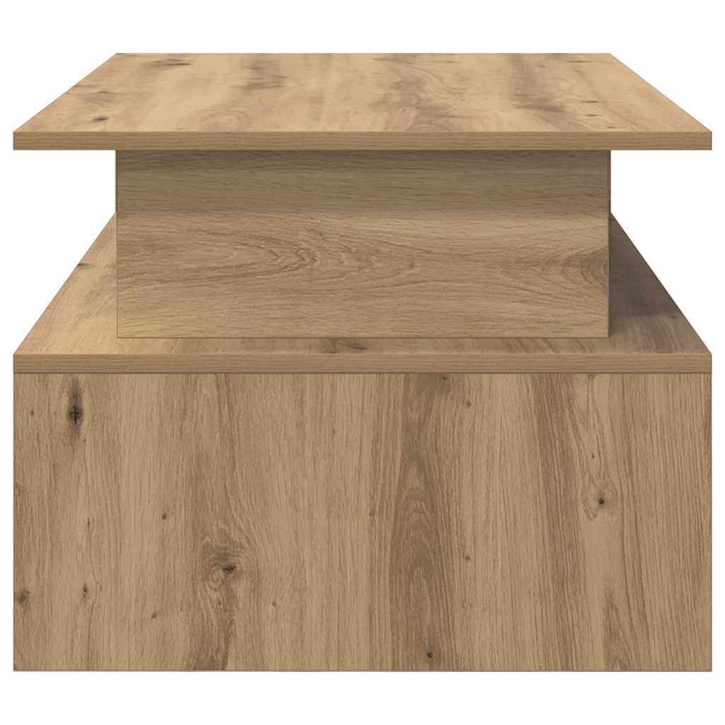 Salontafel Artisan Eiken 90 x 55 x 42,5 cm Bewerkt hout is nu te koop bij PeponiXL, paradijselijk wonen!