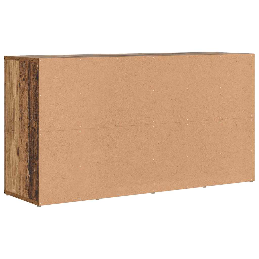 Schoenenbank met plank Oudhout 103 x 30 x 54,5 cm Bewerkt hout is nu te koop bij PeponiXL, paradijselijk wonen!