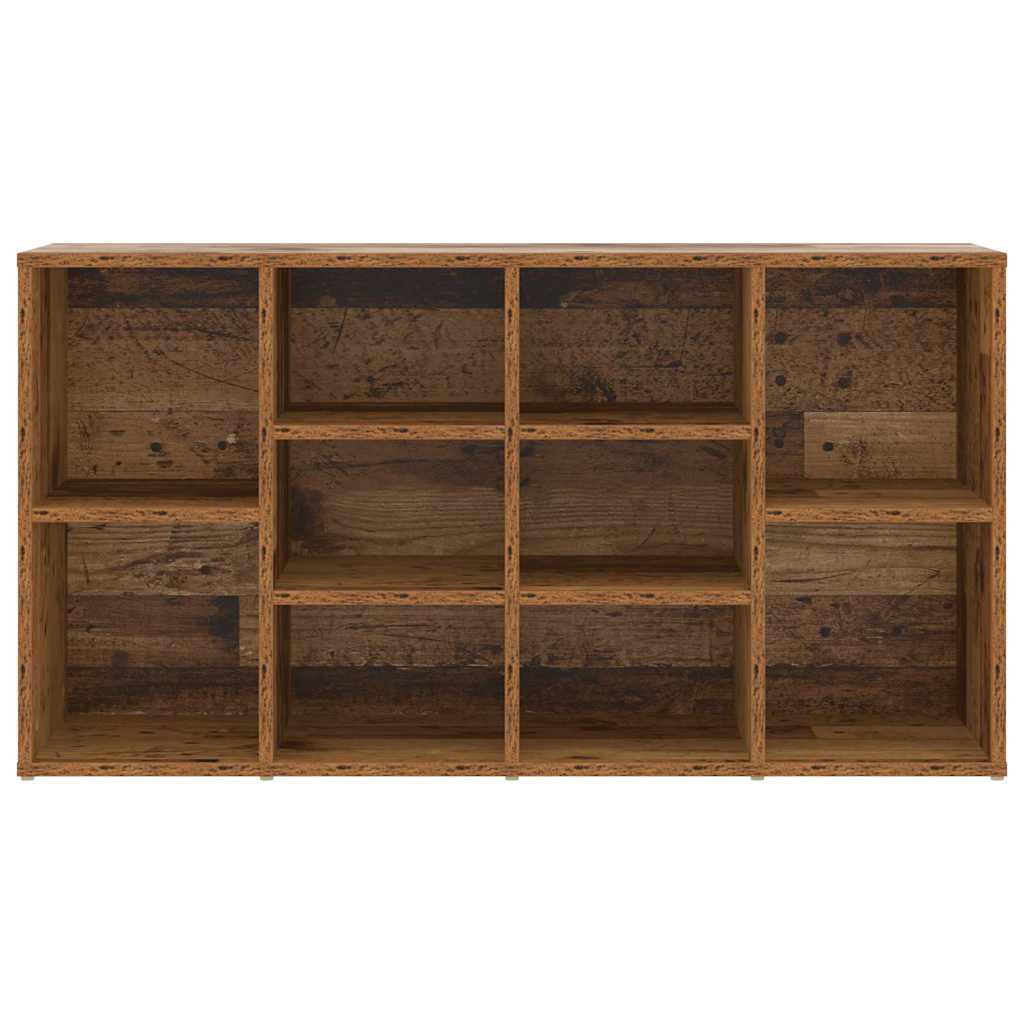 Schoenenbank met plank Oudhout 103 x 30 x 54,5 cm Bewerkt hout is nu te koop bij PeponiXL, paradijselijk wonen!