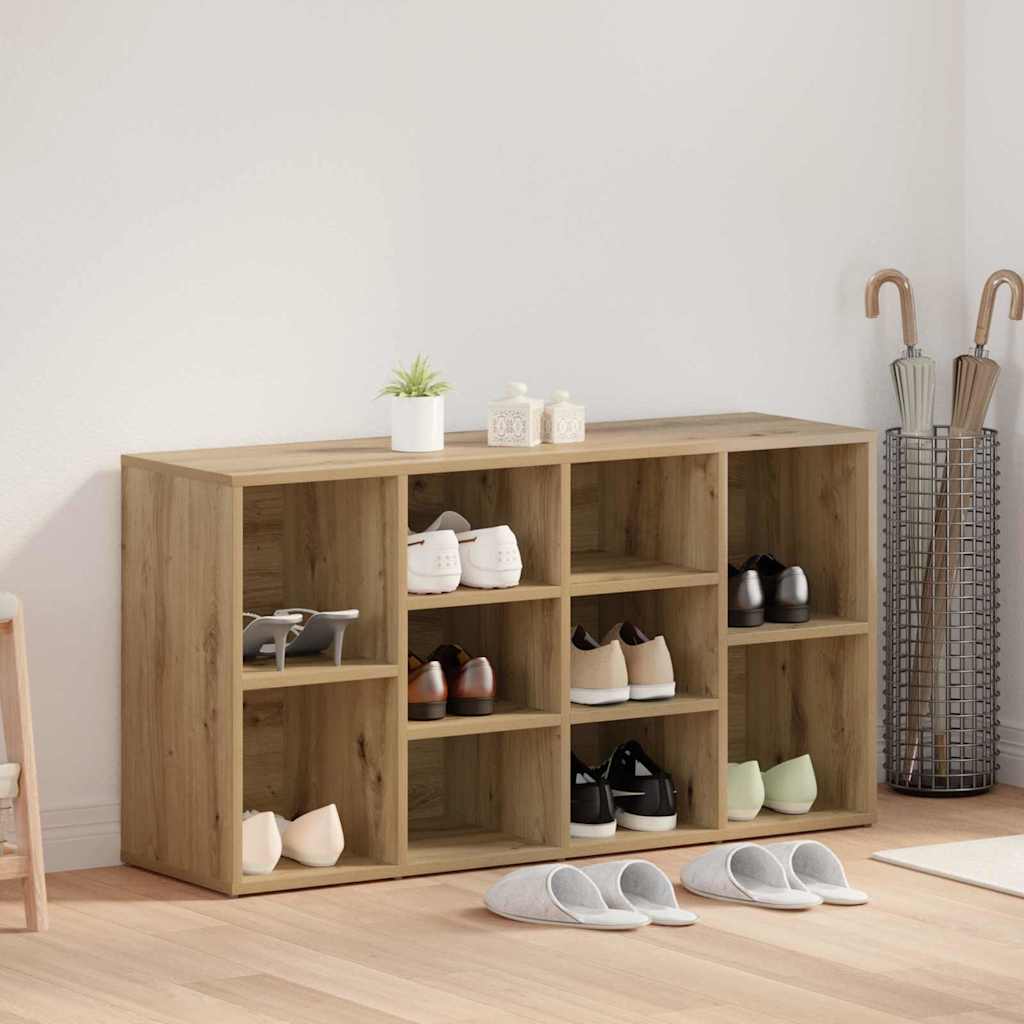 Schoenenbank Artisan Eiken 103 x 30 x 54,5 cm Bewerkt hout is nu te koop bij PeponiXL, paradijselijk wonen!