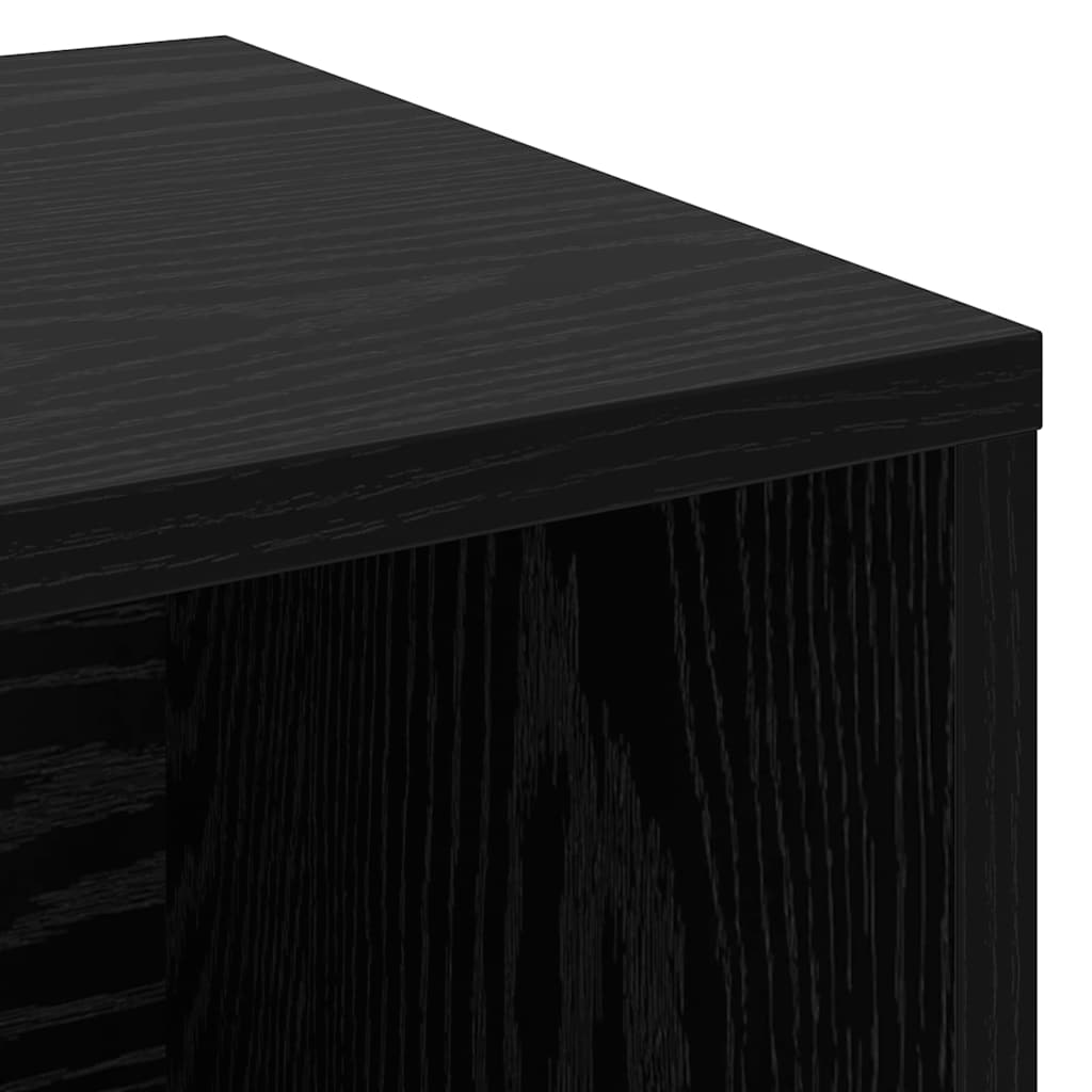 Schoenenbank Zwart Eiken 103 x 30 x 54,5 cm Bewerkt hout is nu te koop bij PeponiXL, paradijselijk wonen!
