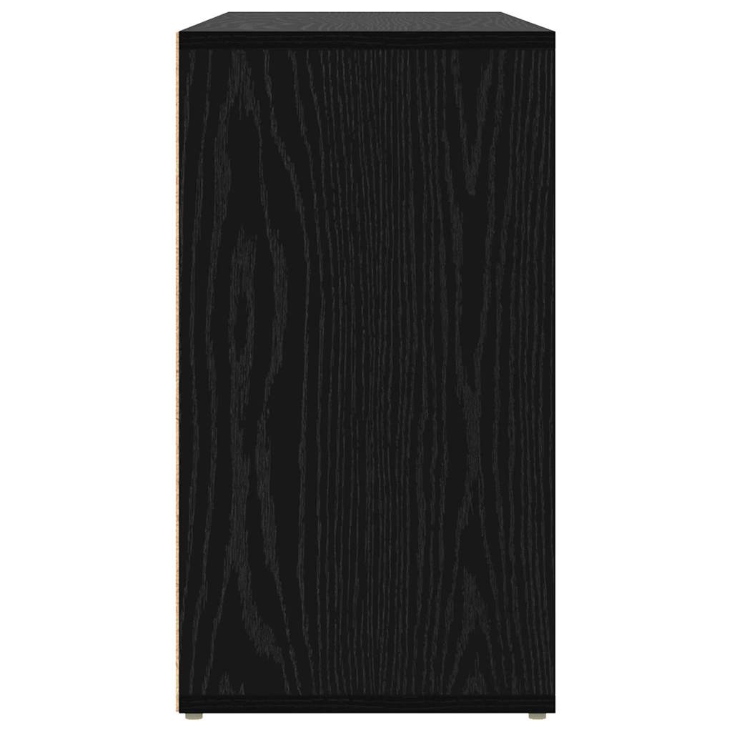 Schoenenbank Zwart Eiken 103 x 30 x 54,5 cm Bewerkt hout is nu te koop bij PeponiXL, paradijselijk wonen!