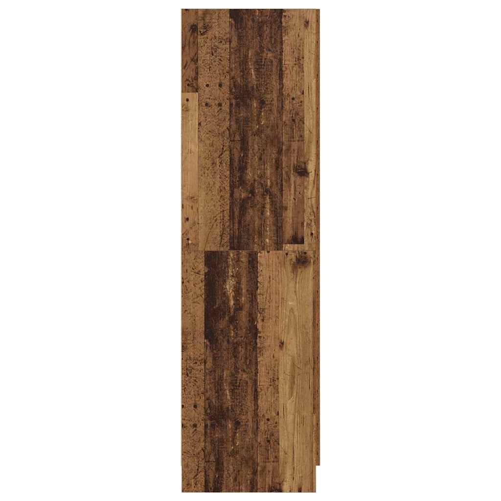 Kledingkast met plank Oudhout 82,5 x 51,5 x 180 cm Bewerkt hout is nu te koop bij PeponiXL, paradijselijk wonen!