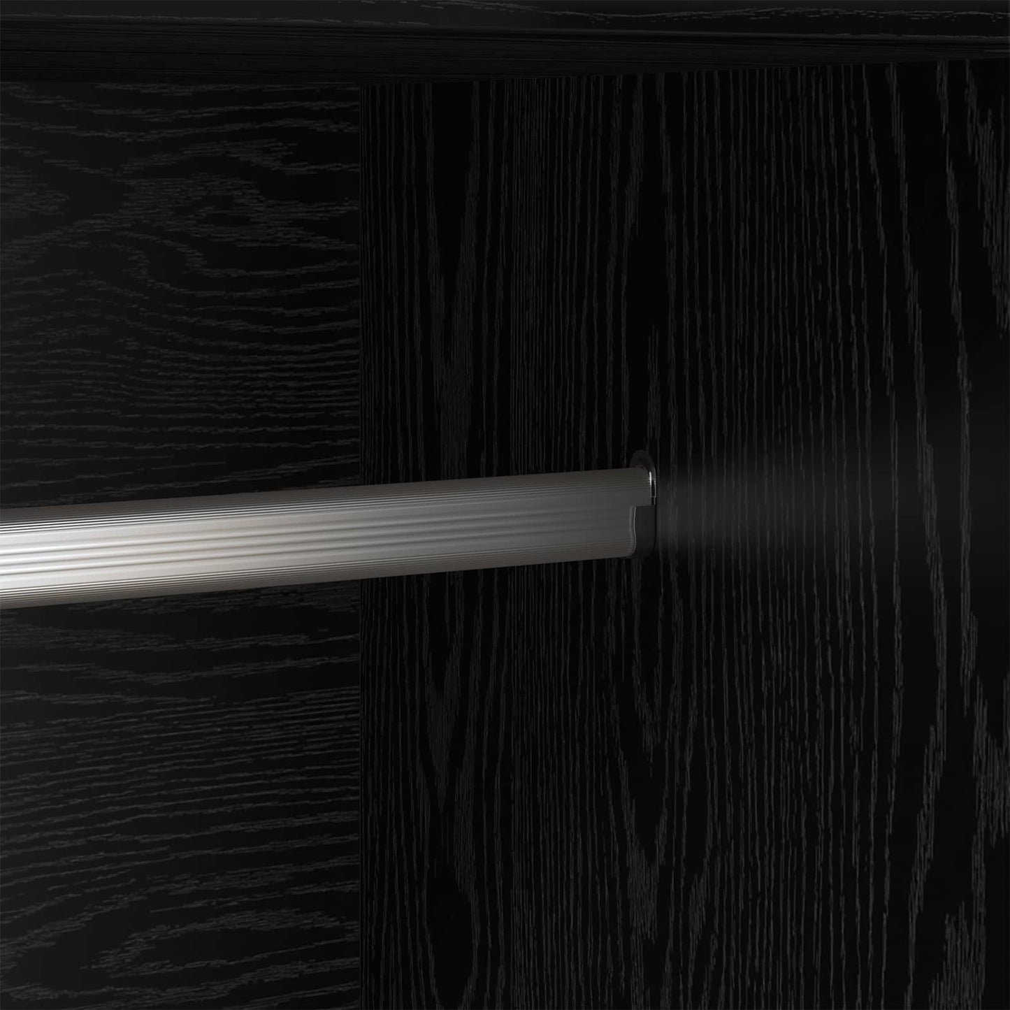 Kledingkast Zwart Eiken 82,5 x 51,5 x 180 cm Bewerkt hout is nu te koop bij PeponiXL, paradijselijk wonen!