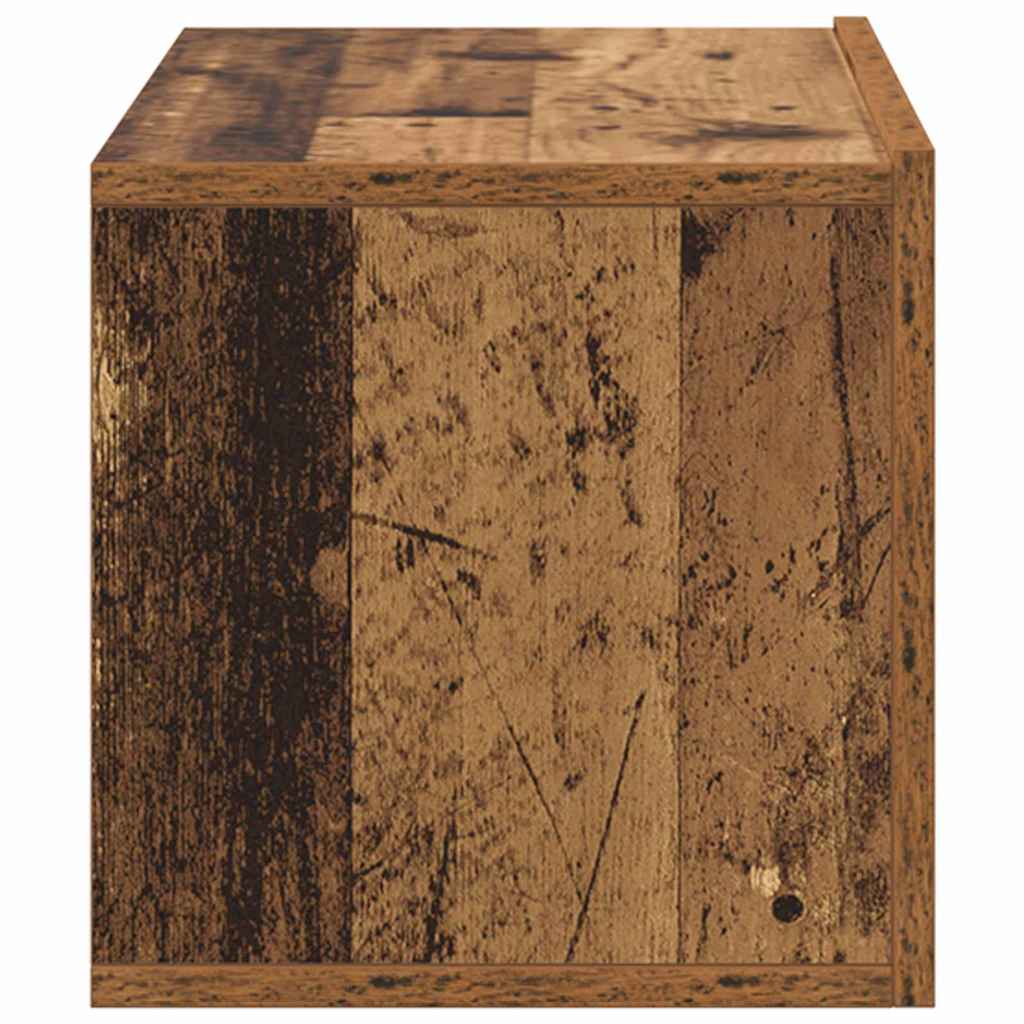 Tv-meubelset Wandgemonteerd Bruin 60 x 30 x 30 cm Bewerkt hout is nu te koop bij PeponiXL, paradijselijk wonen!