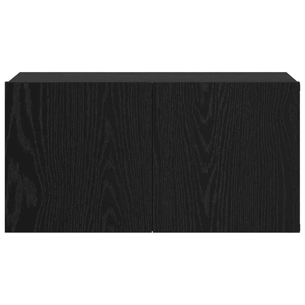 Tv-meubelset 2 pcs Zwart 60 x 30 x 30 cm Bewerkt hout is nu te koop bij PeponiXL, paradijselijk wonen!