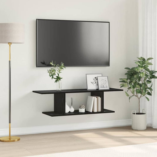 Tv-meubelset Zwart 103 x 30 x 26,5 cm Bewerkt hout is nu te koop bij PeponiXL, paradijselijk wonen!