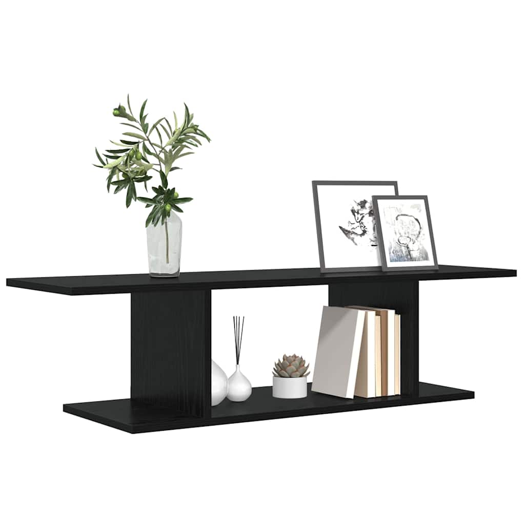 Tv-meubelset Zwart 103 x 30 x 26,5 cm Bewerkt hout is nu te koop bij PeponiXL, paradijselijk wonen!