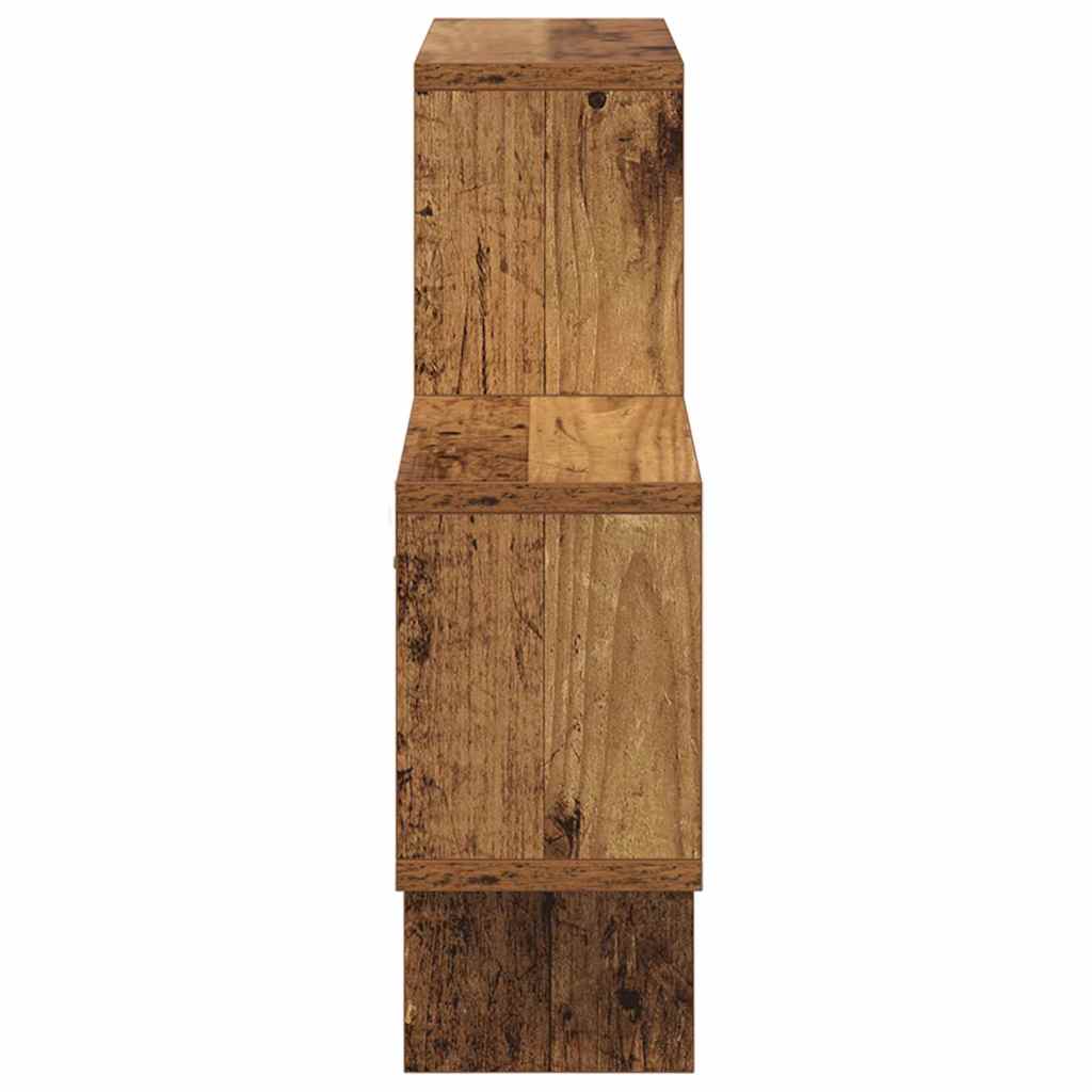 Wandplank met plank Oud hout 82 x 15 x 51 cm Bewerkt hout is nu te koop bij PeponiXL, paradijselijk wonen!