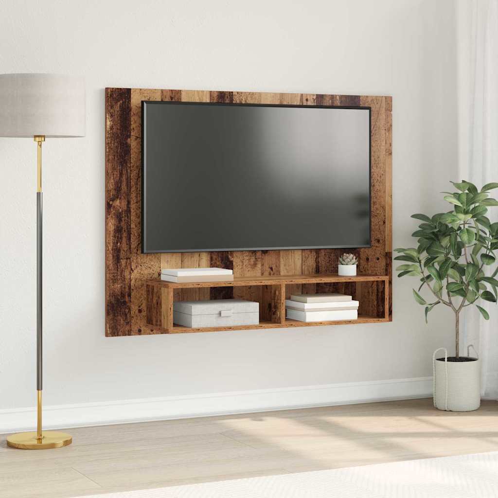 Tv-meubelset Oud Hout 120 x 23,5 x 90 cm Bewerkt hout is nu te koop bij PeponiXL, paradijselijk wonen!