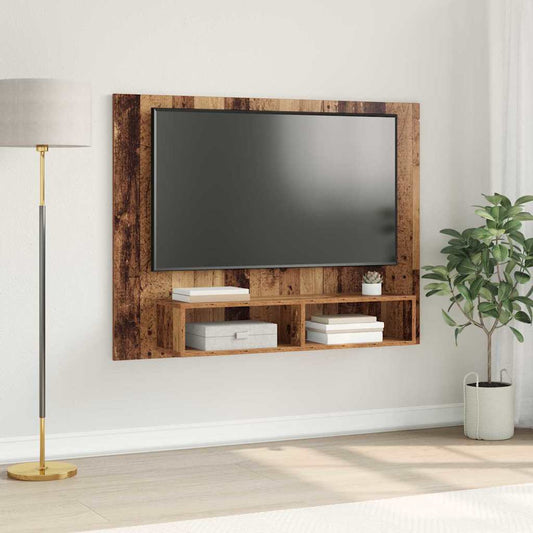 Tv-meubelset Oud Hout 120 x 23,5 x 90 cm Bewerkt hout is nu te koop bij PeponiXL, paradijselijk wonen!