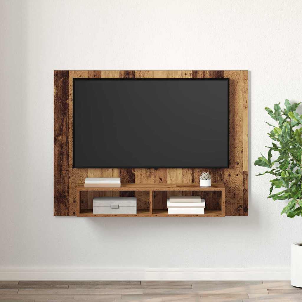 Tv-meubelset Oud Hout 120 x 23,5 x 90 cm Bewerkt hout is nu te koop bij PeponiXL, paradijselijk wonen!