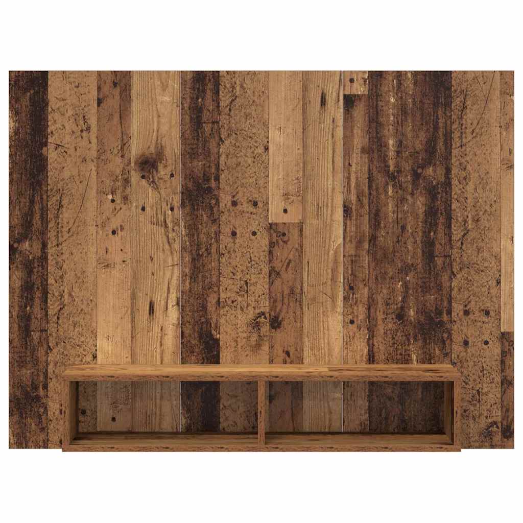 Tv-meubelset Oud Hout 120 x 23,5 x 90 cm Bewerkt hout is nu te koop bij PeponiXL, paradijselijk wonen!