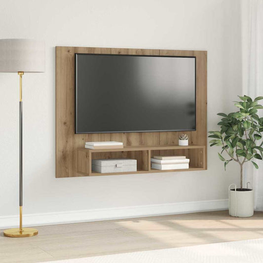 Tv-meubelset Artisan Eiken 120 x 23,5 x 90 cm Bewerkt hout is nu te koop bij PeponiXL, paradijselijk wonen!