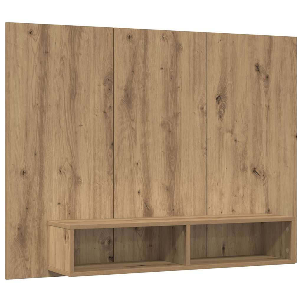 Tv-meubelset Artisan Eiken 120 x 23,5 x 90 cm Bewerkt hout is nu te koop bij PeponiXL, paradijselijk wonen!