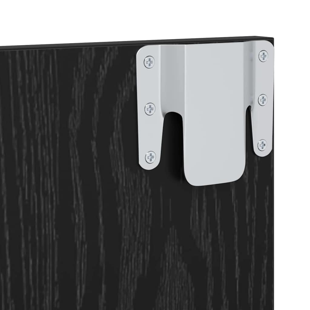 Tv-meubelset Zwart Eiken 120 x 23,5 x 90 cm Bewerkt hout is nu te koop bij PeponiXL, paradijselijk wonen!