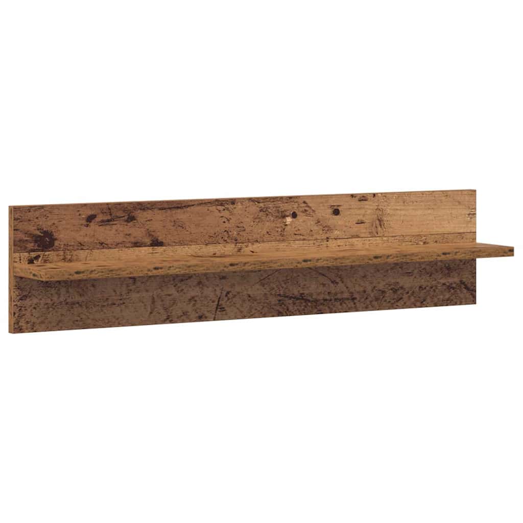 Wandplank 2 pcs Oud Hout 80 x 11,5 x 18 cm Bewerkt hout is nu te koop bij PeponiXL, paradijselijk wonen!
