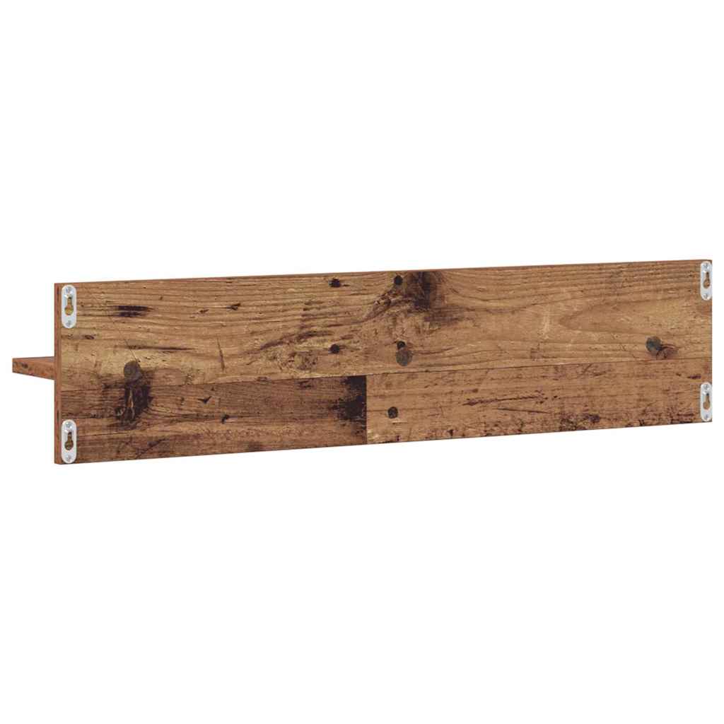 Wandplank 2 pcs Oud Hout 80 x 11,5 x 18 cm Bewerkt hout is nu te koop bij PeponiXL, paradijselijk wonen!