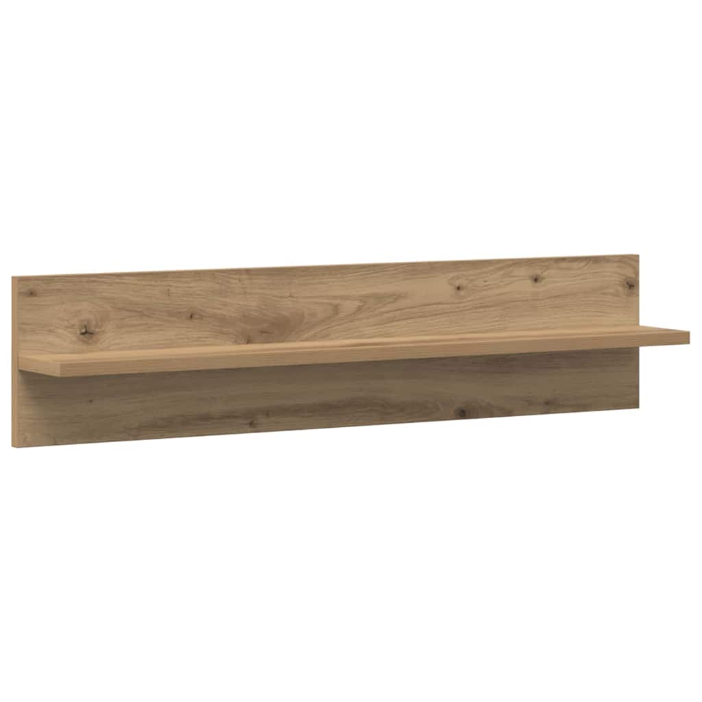 Wandplank 2 pcs Artisan Eiken 80 x 11,5 x 18 cm Bewerkt hout is nu te koop bij PeponiXL, paradijselijk wonen!