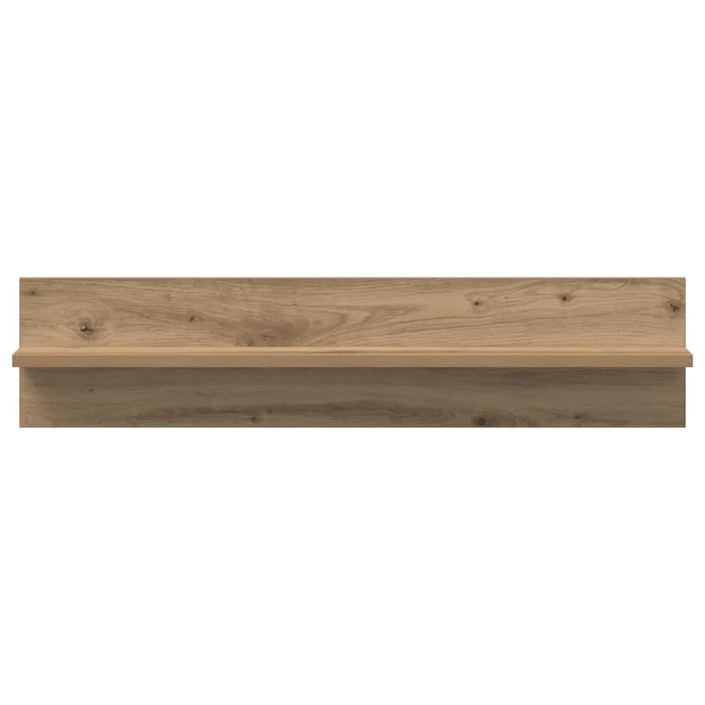 Wandplank 2 pcs Artisan Eiken 80 x 11,5 x 18 cm Bewerkt hout is nu te koop bij PeponiXL, paradijselijk wonen!