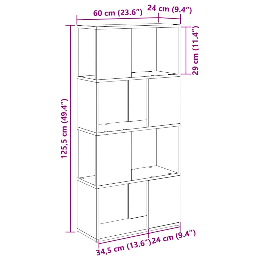 Tv-meubelset Bruin 60 x 24 x 125,5 cm Bewerkt hout is nu te koop bij PeponiXL, paradijselijk wonen!
